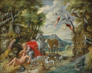 La création d'Adam (Jan Brueghel le Jeune) - Muzeo.com