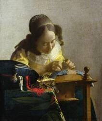 La Dentellière (Johannes Vermeer) - Muzeo.com