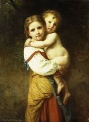 La grande sœur (William Bouguereau) - Muzeo.com