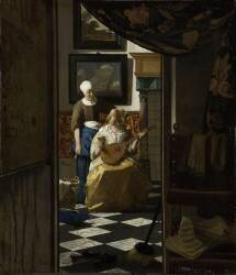 La lettre d'amour (Johannes Vermeer) - Muzeo.com