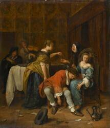 La Mauvaise compagnie (Jan Steen) - Muzeo.com
