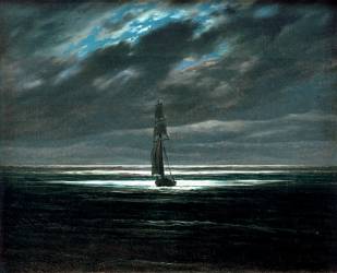 La mer au clair de lune (Caspar David Friedrich) - Muzeo.com