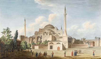 La mosquée de Sainte Sophie, à Istanbul (anonyme) - Muzeo.com
