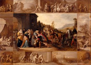 La Parabole de l'enfant prodigue (Frans Francken le Jeune) - Muzeo.com