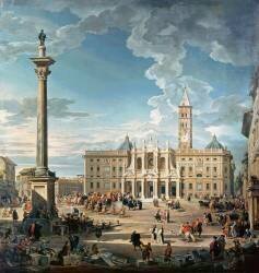 La place Sainte-Marie-Majeure (Giovanni Paolo Pannini) - Muzeo.com