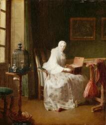 La serinette (Jean Siméon Chardin) - Muzeo.com