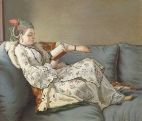 La Sultane Lisant (Jean-Etienne Liotard) - Muzeo.com