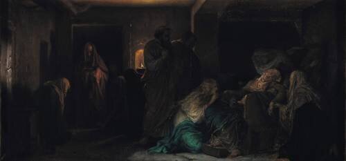 La Vierge s'évanouit (Paul Delaroche) - Muzeo.com