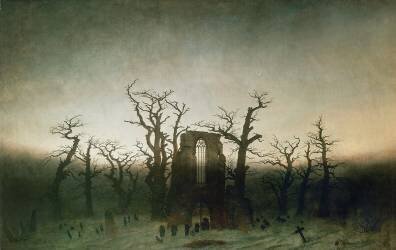 L'Abbaye dans une forêt de chênes (Caspar David Friedrich) - Muzeo.com
