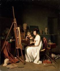 L'atelier de l'artiste (Louis-Léopold Boilly) - Muzeo.com
