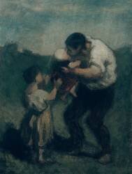 Le baiser (Honoré Daumier) - Muzeo.com