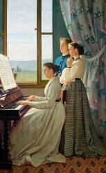 Le Chant de l'Etourneau (Silvestro Lega) - Muzeo.com