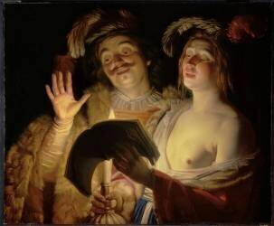 Le Duo (Gerrit van Honthorst) - Muzeo.com