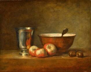 Le Gobelet d'argent (Jean Siméon Chardin) - Muzeo.com