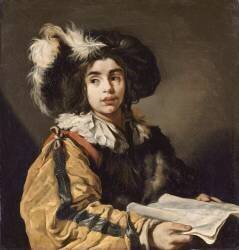 Le Jeune chanteur (Claude Vignon) - Muzeo.com