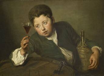 Le Jeune dégustateur (Philippe Mercier) - Muzeo.com