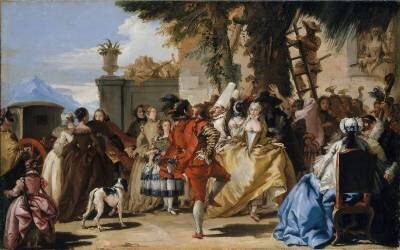 Le Menuet (Giandomenico Tiepolo) - Muzeo.com