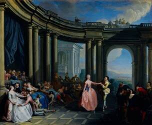 Le menuet (Sébastien Jacques Le Clerc) - Muzeo.com