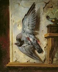 Le pigeon ramier (Eugène Devéria) - Muzeo.com