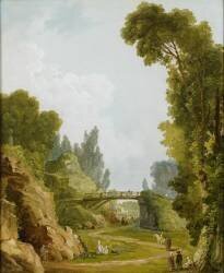 Le pont rustique (Hubert Robert) - Muzeo.com