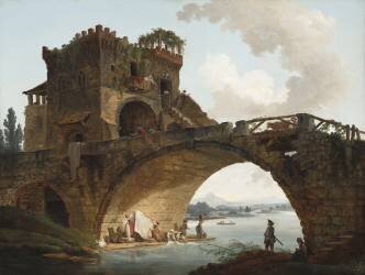 Le Ponte Salario (Hubert Robert) - Muzeo.com