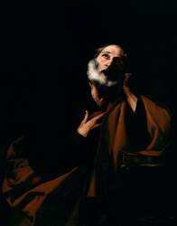 Le Repentir de saint Pierre (Jusepe de Ribera) - Muzeo.com