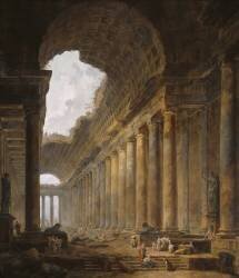 Le Vieux Temple (Hubert Robert) - Muzeo.com