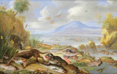 L'élément de l'eau (Jan van Kessel) - Muzeo.com