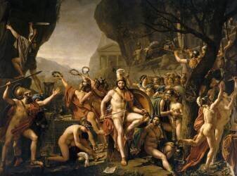 Léonidas aux Thermopyles (Jacques-Louis David) - Muzeo.com
