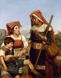 L'Enfance de Sixte-Quint (Jean Victor Schnetz) - Muzeo.com