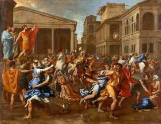 L'enlèvement des Sabines (Nicolas Poussin) - Muzeo.com
