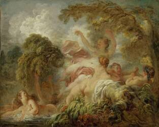 Les Baigneuses (Jean-Honoré Fragonard) - Muzeo.com