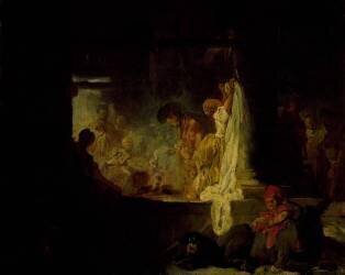 Les blanchisseuses (Jean-Honoré Fragonard) - Muzeo.com