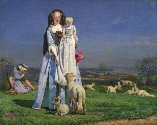 Les Jolis Agneaux (Ford Madox Brown) - Muzeo.com