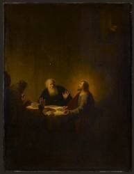 Les Pèlerins d'Emmaüs (Dirck van Santvoort) - Muzeo.com