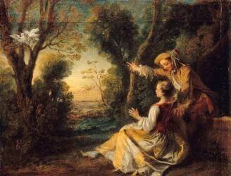 Les Tourterelles (Nicolas Lancret) - Muzeo.com