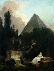 L'esprit du tombeau (Hubert Robert) - Muzeo.com