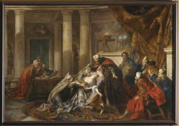L'Evanouissement d'Esther (Jean-François de Troy) - Muzeo.com