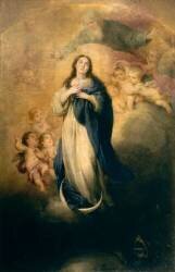 L'Immaculée Conception avec le Père éternel (Bartolomé Esteban Murillo) - Muzeo.com