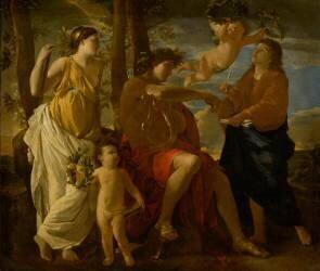 L'inspiration du poète (Nicolas Poussin) - Muzeo.com