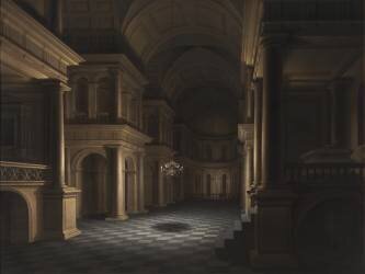 L'intérieur d'une église (Anthonie de Lorme) - Muzeo.com