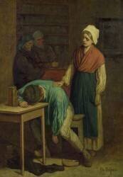 L'ivrogne (Charles de Groux) - Muzeo.com