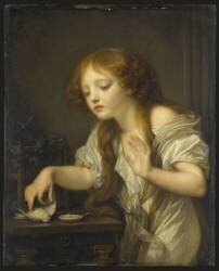 L'Oiseau mort (Jean-Baptiste Greuze) - Muzeo.com