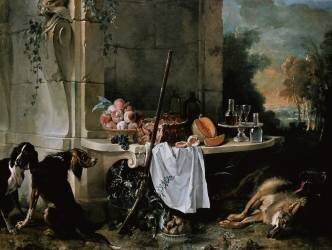 Loup mort (Jean-Baptiste Oudry) - Muzeo.com
