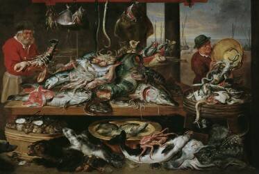 Marché aux poissons (Frans Snyders) - Muzeo.com