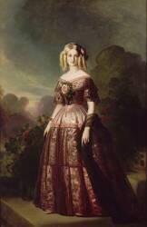 Marie-Caroline-Auguste de Bourbon-Salerne, duchesse d'Aumale (1822-1869) (Franz Xaver Winterhalter) - Muzeo.com