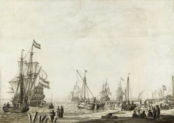 Marine (Willem van de Velde le Jeune) - Muzeo.com