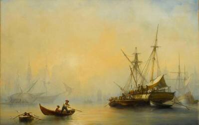 Marine, effet de brouillard (François Pierre Bernard Barry) - Muzeo.com