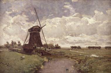 Moulin à Leidschendam (Paul Joseph Constantin Gabriel) - Muzeo.com