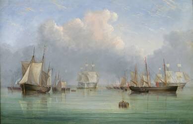 Navires au large de Ryde (Arthur Wellington Fowles) - Muzeo.com